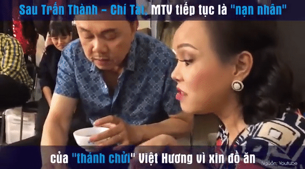 Lỡ miệng xin ăn, Chí Tài - MTV bị thánh chửi Việt Hương mắng xối xả như tát nước-1