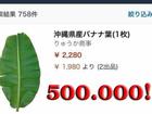 Ở Việt Nam thì rẻ như cho, sang Nhật lá chuối có giá 500 nghìn đồng/lá