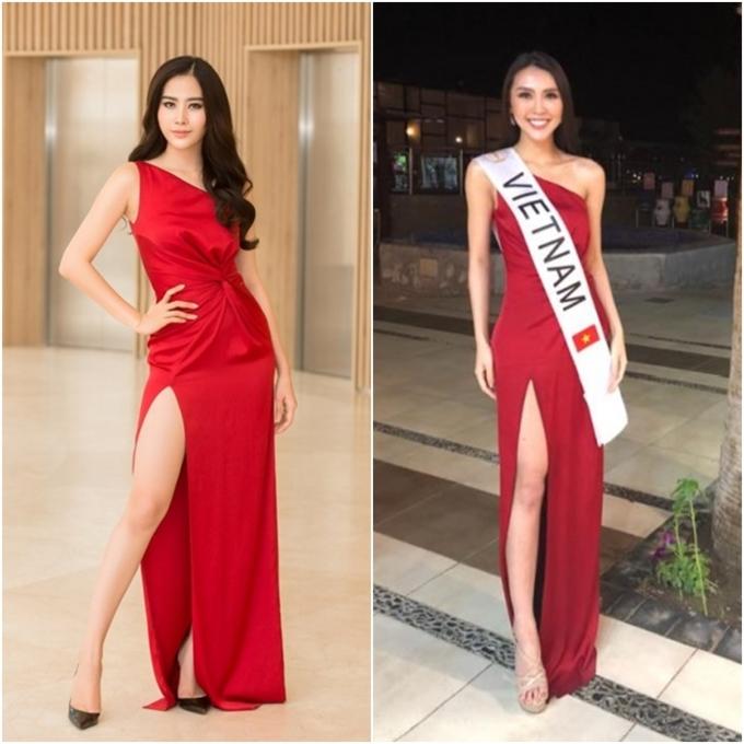 Đi thi hoa hậu nhưng loạt mỹ nhân chỉ toàn mặc lại váy cũ của sao Việt-1