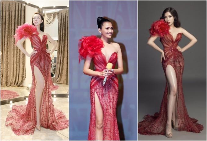 Đi thi hoa hậu nhưng loạt mỹ nhân chỉ toàn mặc lại váy cũ của sao Việt-4