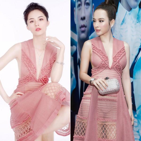 Đến cả nữ hoàng thảm đỏ Angela Phương Trinh cũng đụng hàng với Tú Hảo rồi!-5