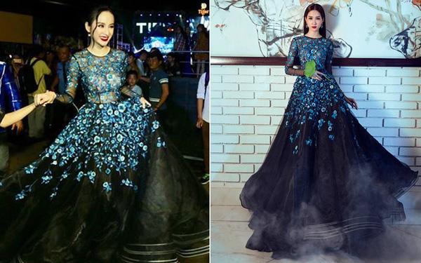 Đến cả nữ hoàng thảm đỏ Angela Phương Trinh cũng đụng hàng với Tú Hảo rồi!-6