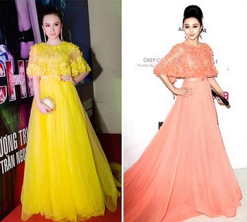 Đến cả nữ hoàng thảm đỏ Angela Phương Trinh cũng đụng hàng với Tú Hảo rồi!-9