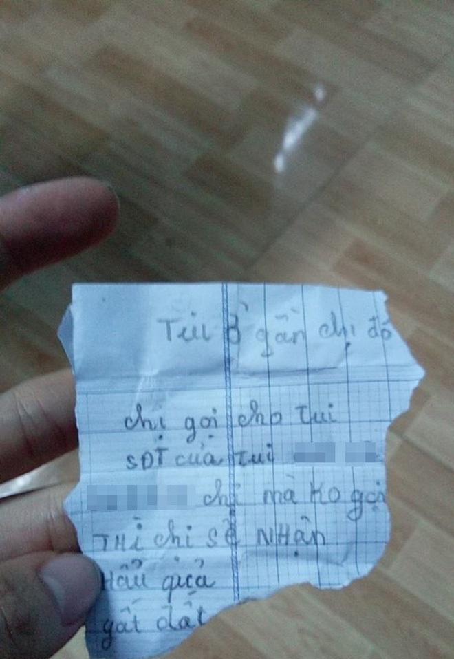 Bình Dương: Tên trộm nhí lấy đồ lót, gửi lại giấy đe dọa kèm số điện thoại cho cô gái-1
