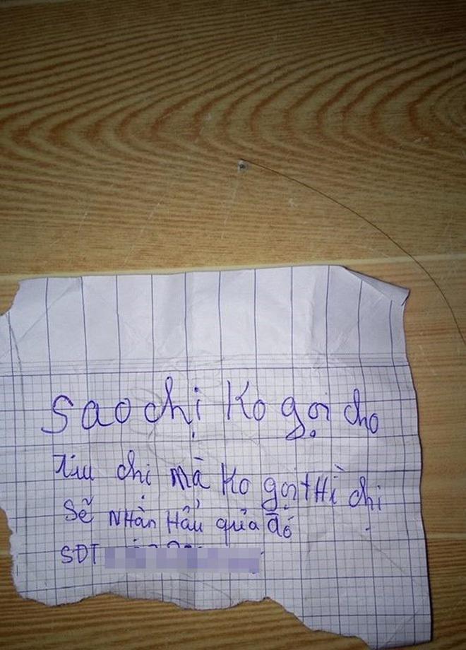 Bình Dương: Tên trộm nhí lấy đồ lót, gửi lại giấy đe dọa kèm số điện thoại cho cô gái-2