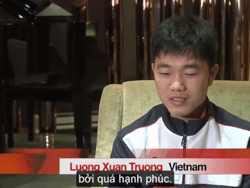 Đội trưởng U23 Việt Nam chia sẻ về cuộc đối đầu với U23 Qatar bằng tiếng Anh