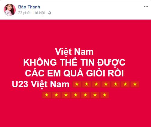 Loạt sao Việt hét khản cổ khi U23 Việt Nam tiến thẳng vào chung kết U23 châu Á-4