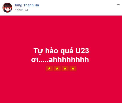 Loạt sao Việt hét khản cổ khi U23 Việt Nam tiến thẳng vào chung kết U23 châu Á-5