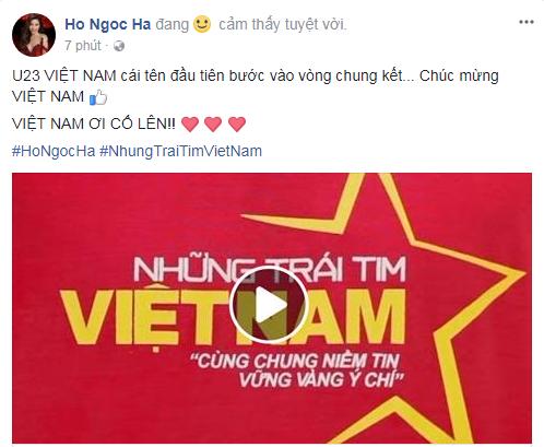 Loạt sao Việt hét khản cổ khi U23 Việt Nam tiến thẳng vào chung kết U23 châu Á-6