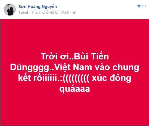 Loạt sao Việt hét khản cổ khi U23 Việt Nam tiến thẳng vào chung kết U23 châu Á-8
