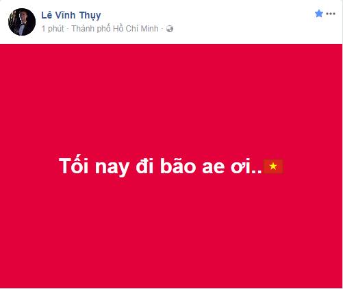 Loạt sao Việt hét khản cổ khi U23 Việt Nam tiến thẳng vào chung kết U23 châu Á-12