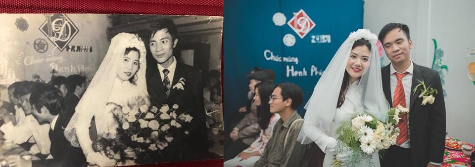 Sau 1 đêm U23 chiếm spotlight, đám cưới thời bố mẹ mình của cặp đôi Hà thành đã lên ngôi-4