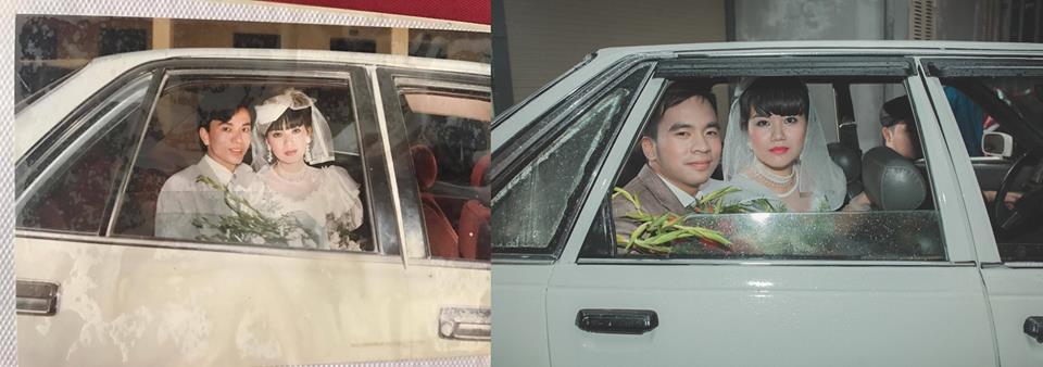 Sau 1 đêm U23 chiếm spotlight, đám cưới thời bố mẹ mình của cặp đôi Hà thành đã lên ngôi-9