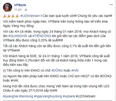 Bão sale mừng chiến thắng U23 Việt Nam: Giảm giá kịch sàn cho tất cả những người tên Dũng, tên Hải-3