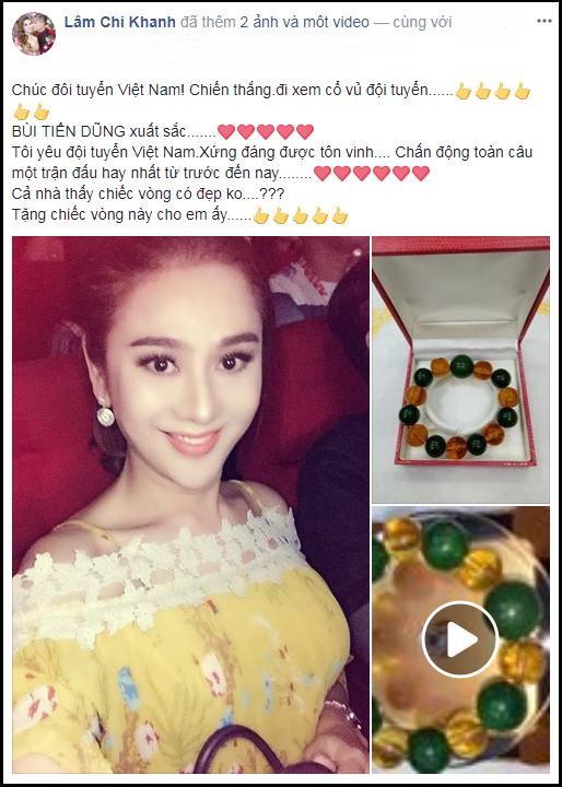 Lâm Khánh Chi thưởng nóng cho thủ môn Bùi Tiến Dũng món quà trị giá 4.000 USD-2