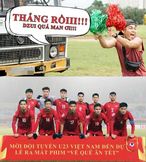 U23 Việt Nam chiến thắng, Ngô Thanh Vân quyết tâm mời thủ môn Tiến Dũng đóng phim-2