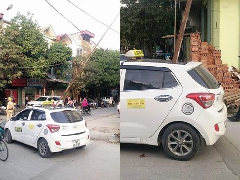 Thanh sắt rơi trúng đâm thủng nóc xe taxi, hành khách tử vong