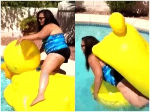 Gặp tai nạn 'dở khóc dở cười' nơi bể bơi