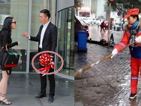 Kỷ niệm 1 năm yêu nhau bằng bó hoa hồng, anh bị bạn gái chia tay