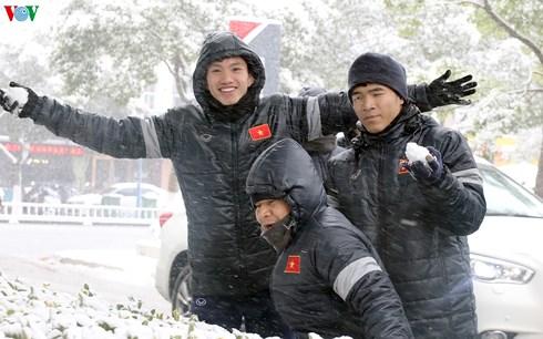 Trận chung kết U23 châu Á có nguy cơ bị hoãn vì tuyết rơi dày đặc-1
