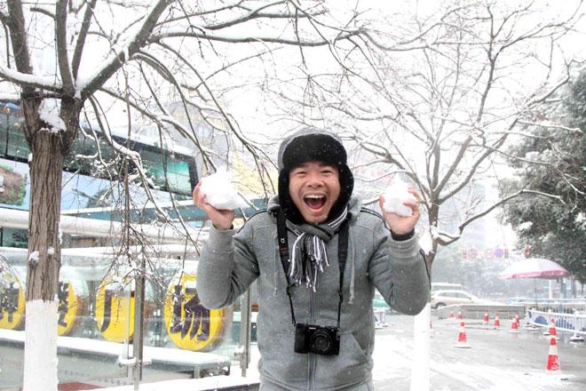 Ngắm tuyết rơi tuyệt đẹp ở Thường Châu trước trận chung kết U23 Việt Nam - U23 Uzbekistan-6