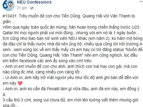 Bị người yêu giận vì muốn sinh con cho Tiến Dũng, Quang Hải