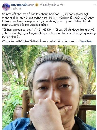 Hot girl Trang Ly nói về chàng trai bế cô ra khỏi show hẹn hò: Tôi cực kì thất vọng về tính cách anh Huy-4