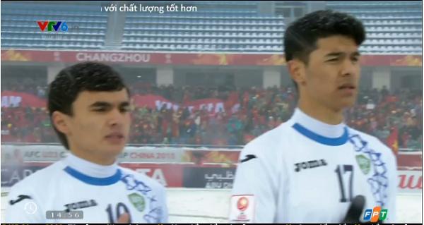 U23 Việt Nam hát quốc ca trong mưa tuyết-2