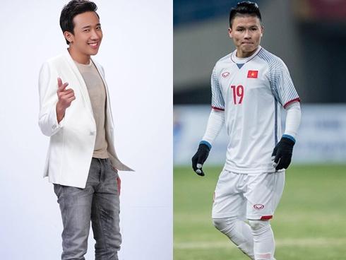 Quá ngưỡng mộ cầu thủ Quang Hải, MC Trấn Thành hứa mối mai em gái sau khi kết thúc trận tranh hùng