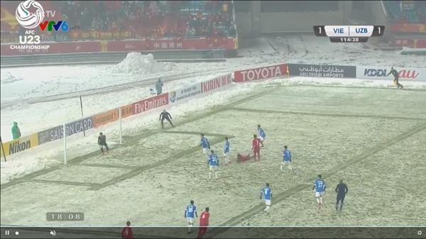 Phút 114 - Hiệp phụ 2: Pha sút hụt đáng tiếc của U23 Việt Nam-1