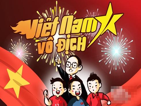 Bộ tranh vui: Mọi trái tim đều hướng về niềm tin chiến thắng - Việt Nam vô địch