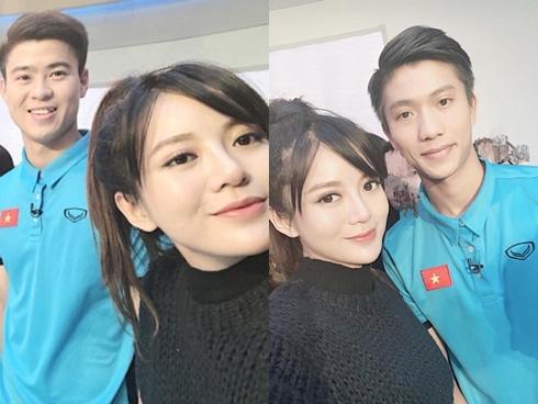 Hot girl - hot boy Việt: Tú Linh khiến fans ghen tị khi check in cùng loạt cầu thủ U23 Việt Nam