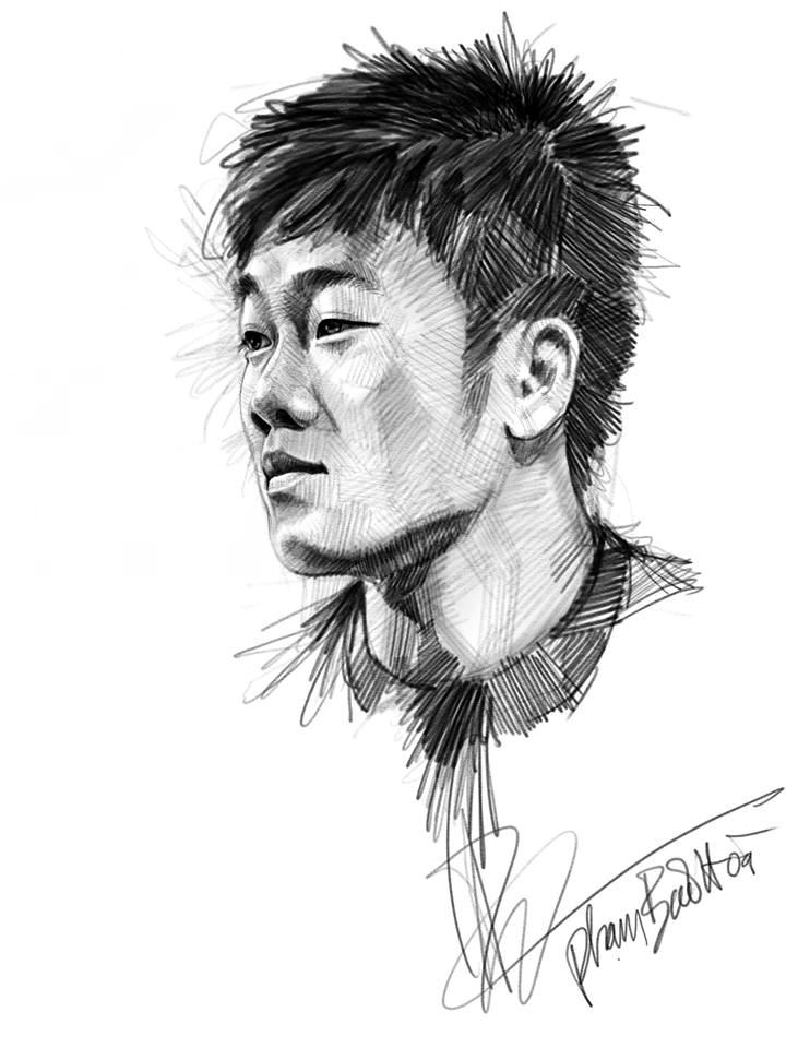 Loạt tranh vẽ sống động như thật về HLV Park Hang-seo và toàn đội U23 Việt Nam-7