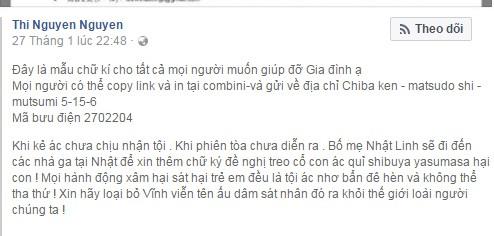 Gia đình bé Nhật Linh tổ chức các điểm tiếp nhận chữ kí ở Hà Nội-1