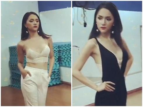 Hương Giang Idol tích cực tập catwalk sẵn sàng tranh vương miện Hoa hậu Chuyển giới Quốc tế 2018