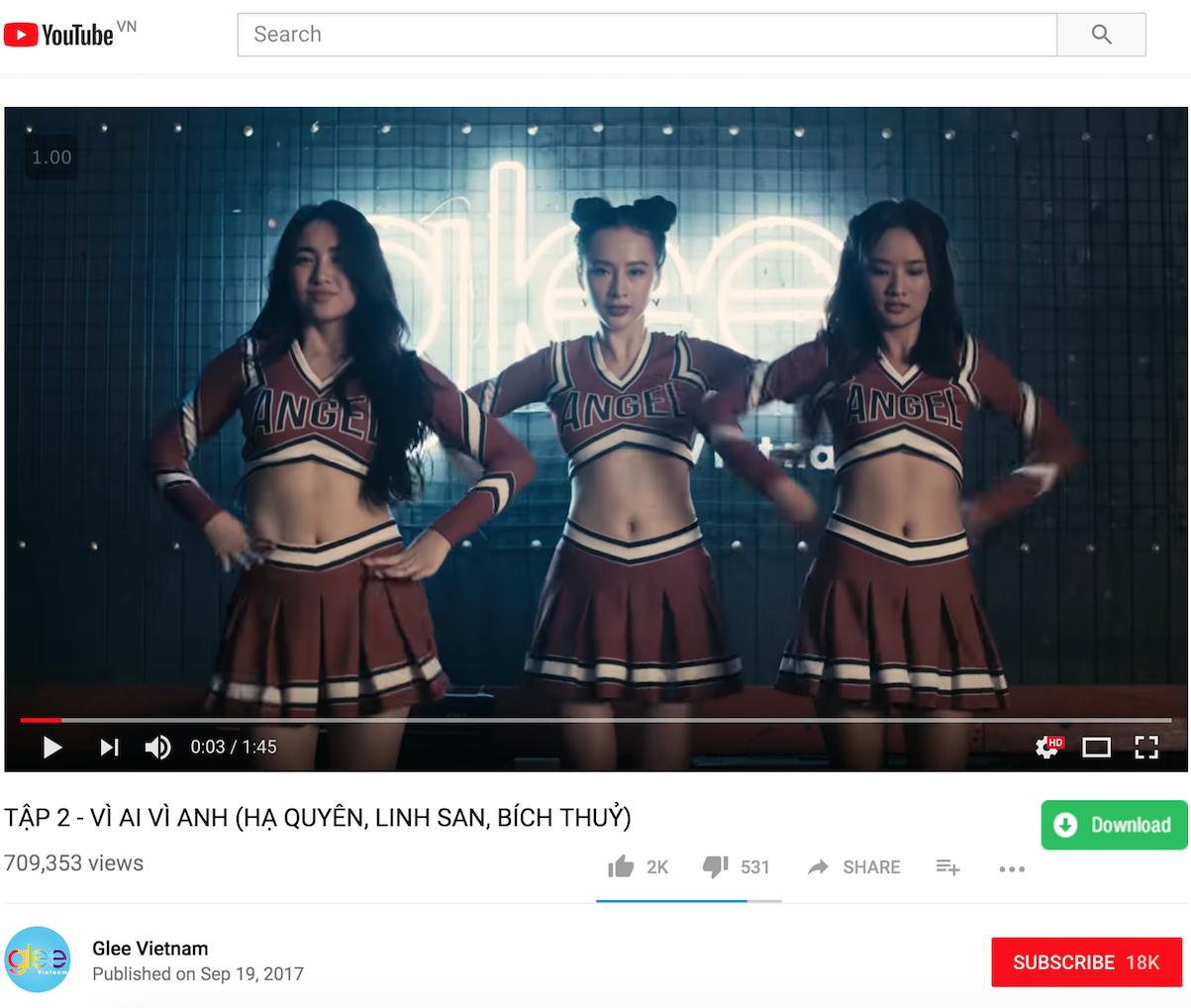 Giọng hát của Angela Phương Trinh được khán giả tìm nghe nhiều nhất tại Glee Việt Nam-2