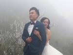 Cô dâu 'dũng cảm' nhất năm: Mặc váy hở vai chụp ảnh cưới giữa băng tuyết Sapa