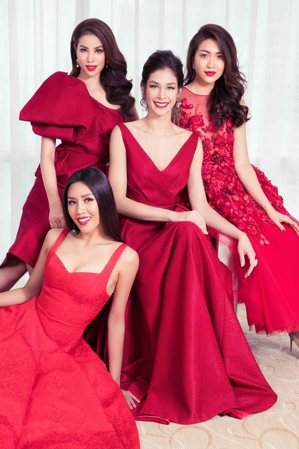 Hoa Hậu Phạm Hương cùng Lệ Hằng, Nguyễn Thị Loan không hề "lép vế" khi khoe sắc bên Dayana.