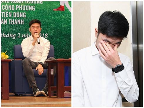 Đội trưởng Xuân Trường lộ rõ vẻ mệt mỏi vì lịch trình dày đặc