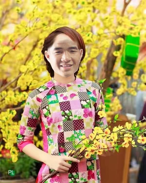 Cười ngất trước bộ ảnh thánh lầy Đức Chinh diện áo dài đón Tết-3