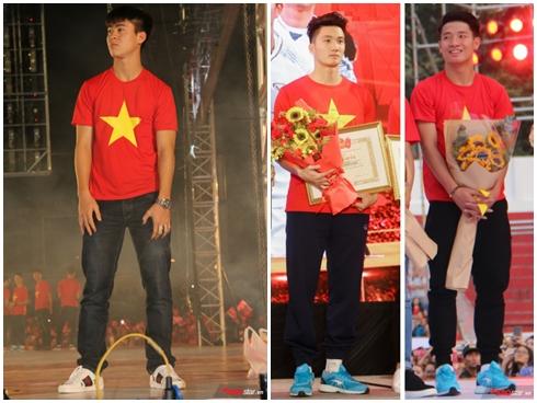Duy Mạnh diện giày Gucci hơn chục triệu đồng ở Lễ mừng công U23 Việt Nam