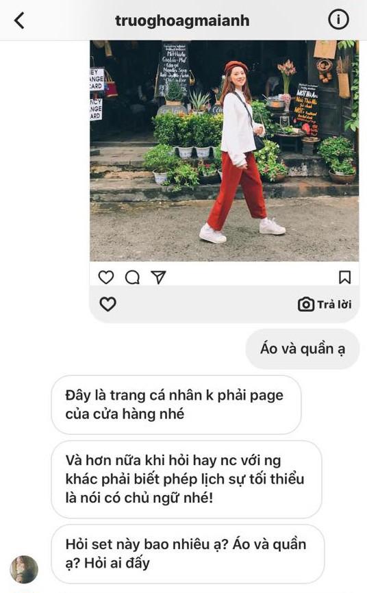 Trương Hoàng Mai Anh tiếp tục lộ ảnh mắng khách vô duyên khi hỏi giá tiền quần áo-2