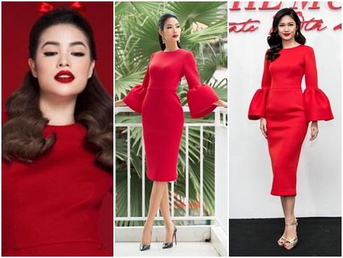 Lâu lắm rồi mới thấy Hoàng Thùy vẫn đẹp dù 'đụng' hàng với 3 nàng Hậu