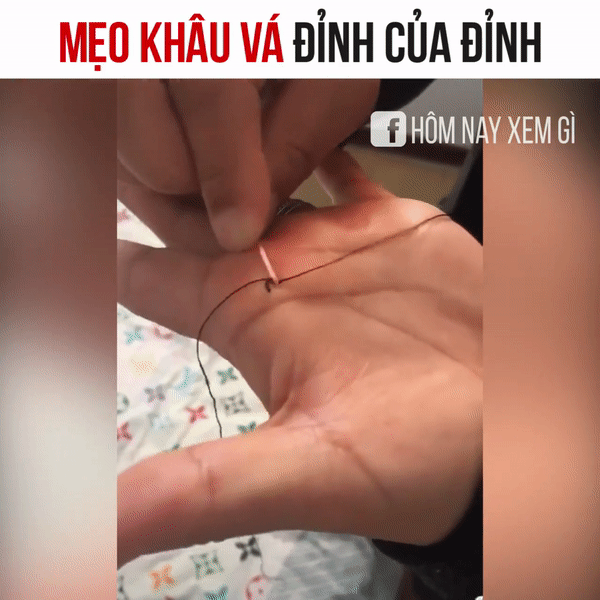 Clip: Bí kíp gấp quần áo và khâu vá đỉnh của đỉnh-6