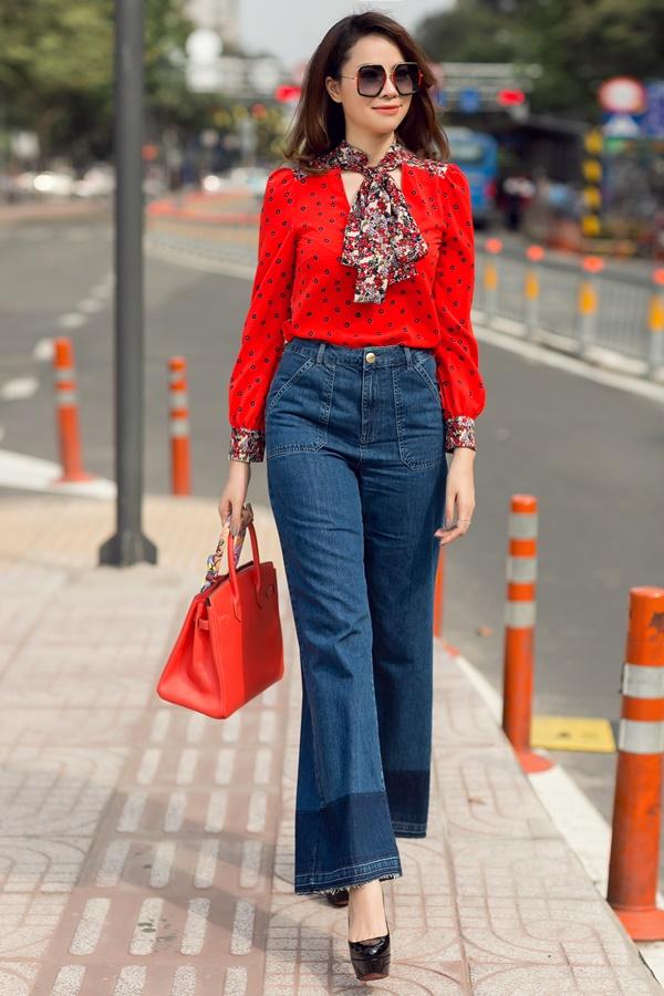 Lan Phương đẹp rạng rỡ trên phố-8