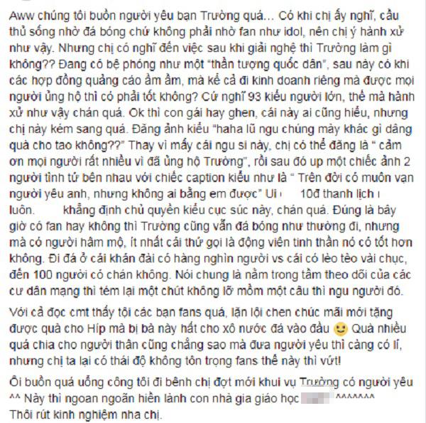 Bạn gái tin đồn của đội trưởng mắt híp Xuân Trường bị tố chảnh chọe, kém duyên-5