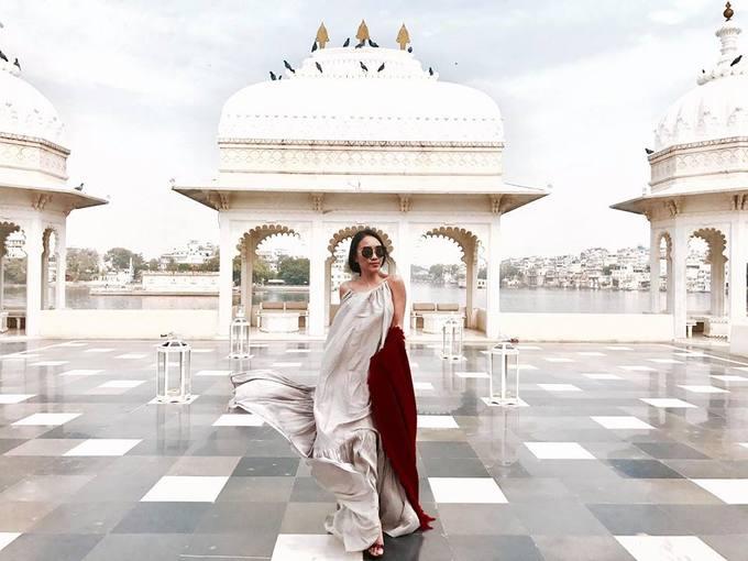 Kỳ nghỉ của vợ chồng Đoan Trang ở Ấn Độ trước Tết-3