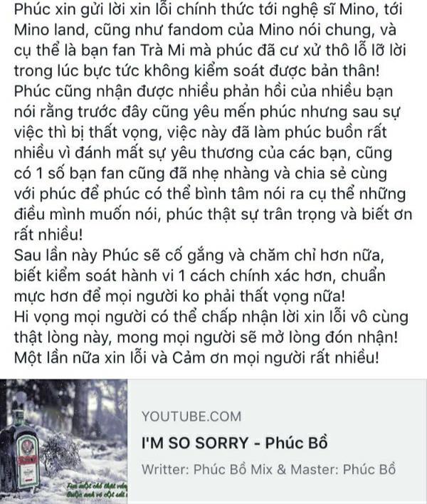 Phúc Bồ tiếp tục lên tiếng xin lỗi sau lùm xùm đạo nhạc, tiện thể PR ca khúc mới-3