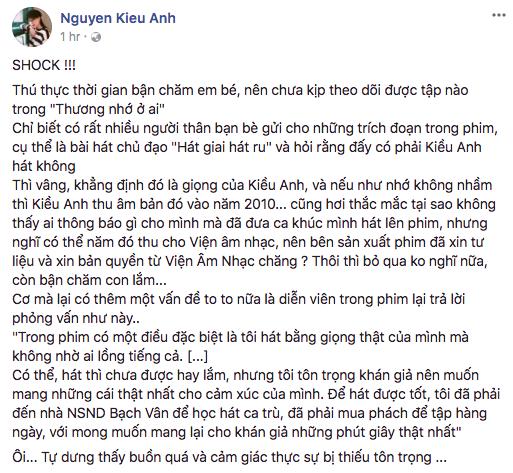 Ca nương Kiều Anh sốc khi phát hiện giọng ca của mình trong Thương nhớ ở ai bị người khác nhận vơ-1