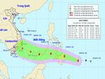 Bão mạnh cấp 8 hướng thẳng vào Biển Đông